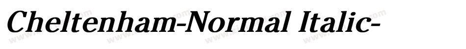 Cheltenham-Normal Italic字体转换